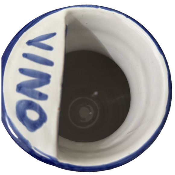 Vintage Vietri Hand Painted  Wine Jug Ceramic Vino Pitcher Made in Italy - Picture 7 of 13